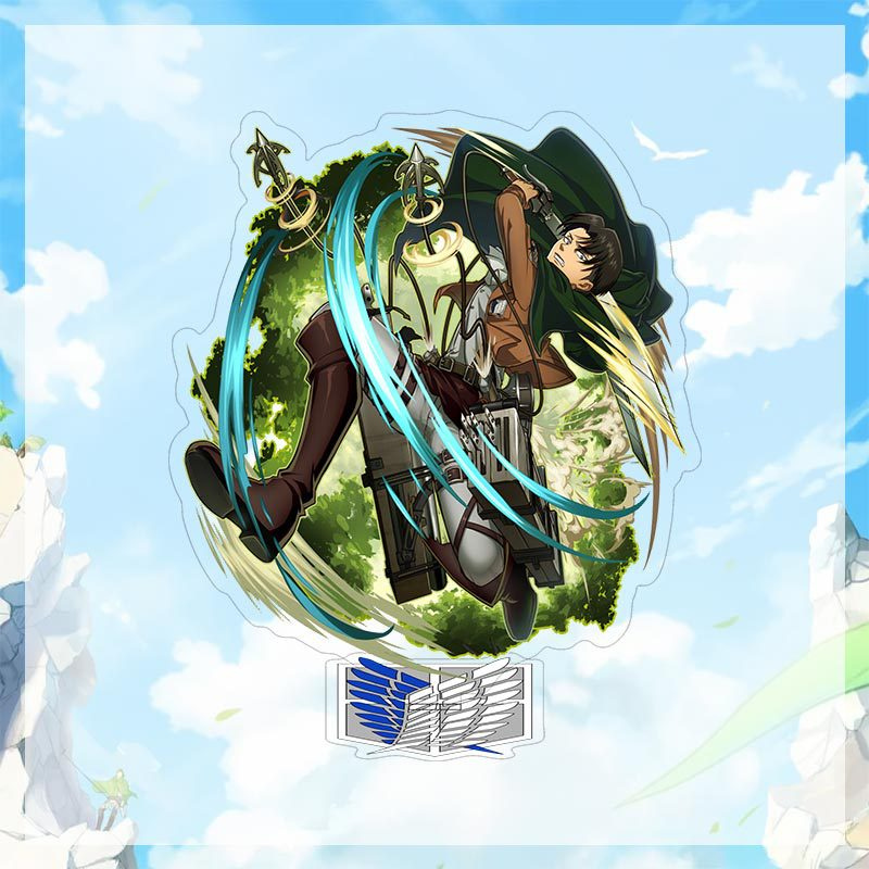 Mô hình nhân vật Eren Jaeger trong phim Attack on Titan bằng Acrylic trang trí bàn làm việc | BigBuy360 - bigbuy360.vn