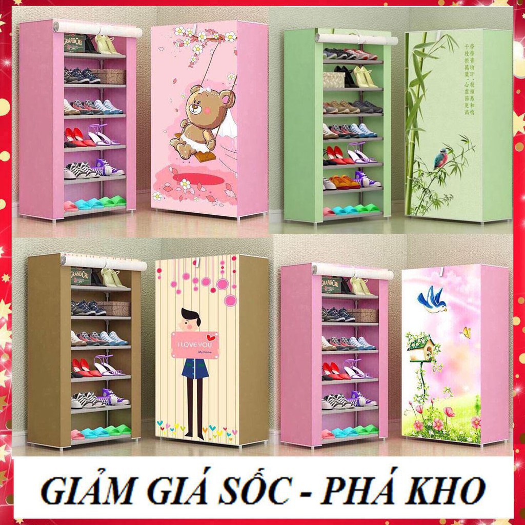 [Sale hủy diệt] Tủ giày 3D cao cấp 7 tầng