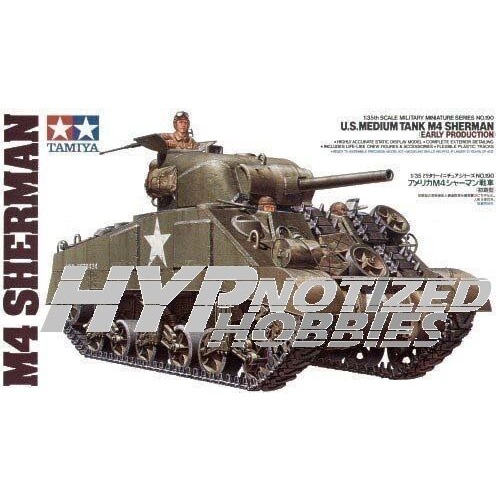 Mô hình lắp ráp xe tăng Hoa Kỳ M4 Sherman 1/35 SCALE U.S. MEDIUM TANK M4 SHERMAN (EARLY PRODUCTION) 35190 TAMIYA