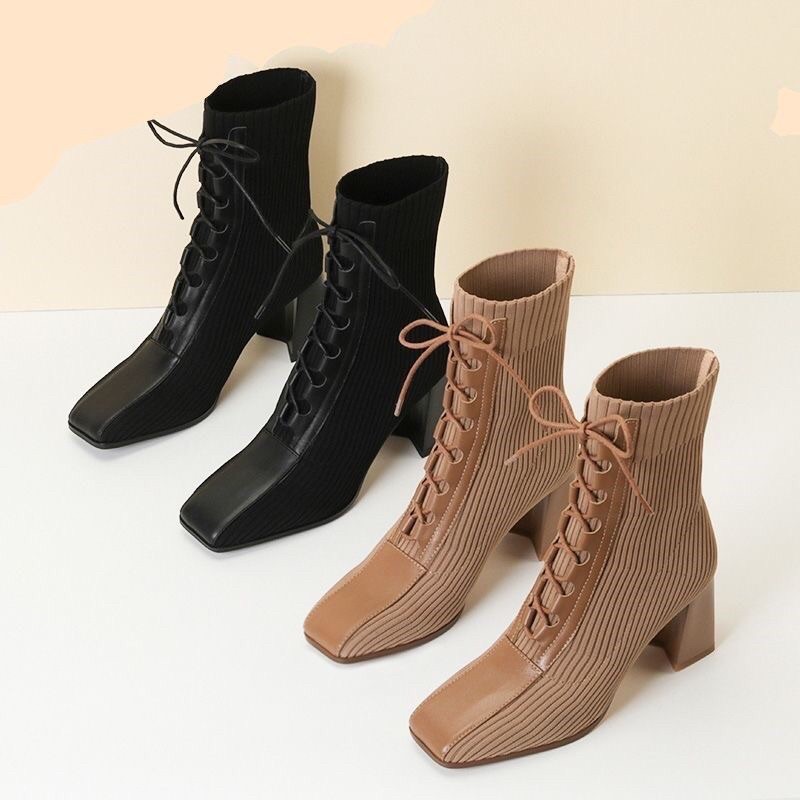 [Mã SKAMLTSM9 giảm 10% đơn 99K] Boots nữ cao cổ len 5m hàng QCCC | BigBuy360 - bigbuy360.vn