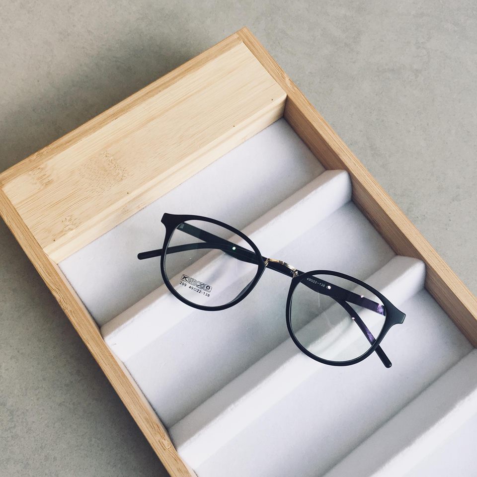 GỌNG KÍNH 0 ĐỘ CHẤT LIỆU DẺO NHỰA BỀN NHẸ 209 MÀU ĐEN UNISEX