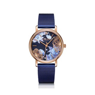 Đồng hồ nữ JS-033B Julius Star Hàn Quốc kính sapphire dây thép