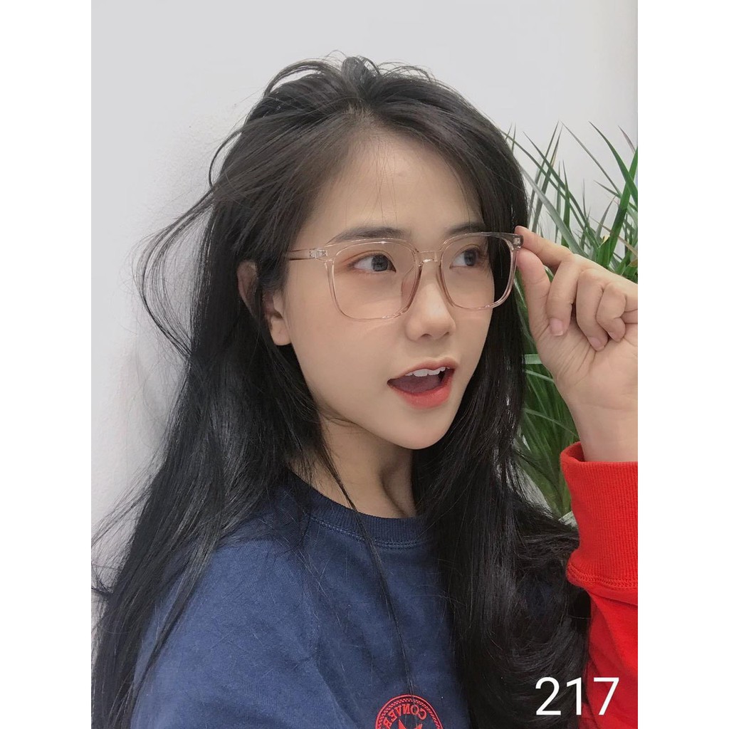 Gọng kính mắt cận vuông kute phù hợp cả nam và nữ form mặt tròn bầu HOTTREND