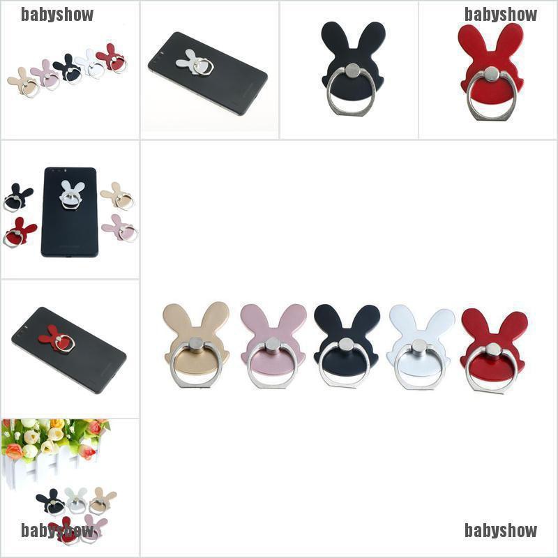 Giá đỡ điện thoại dạng nhẫn hình thỏ đáng yêu