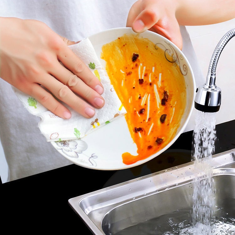 Khăn giấy đa năng lau bếp, lau tay, lau chén đĩa, cửa kính, chất cao cấp siêu dai, hoạ tiết xinh, có thể tái sử dụng