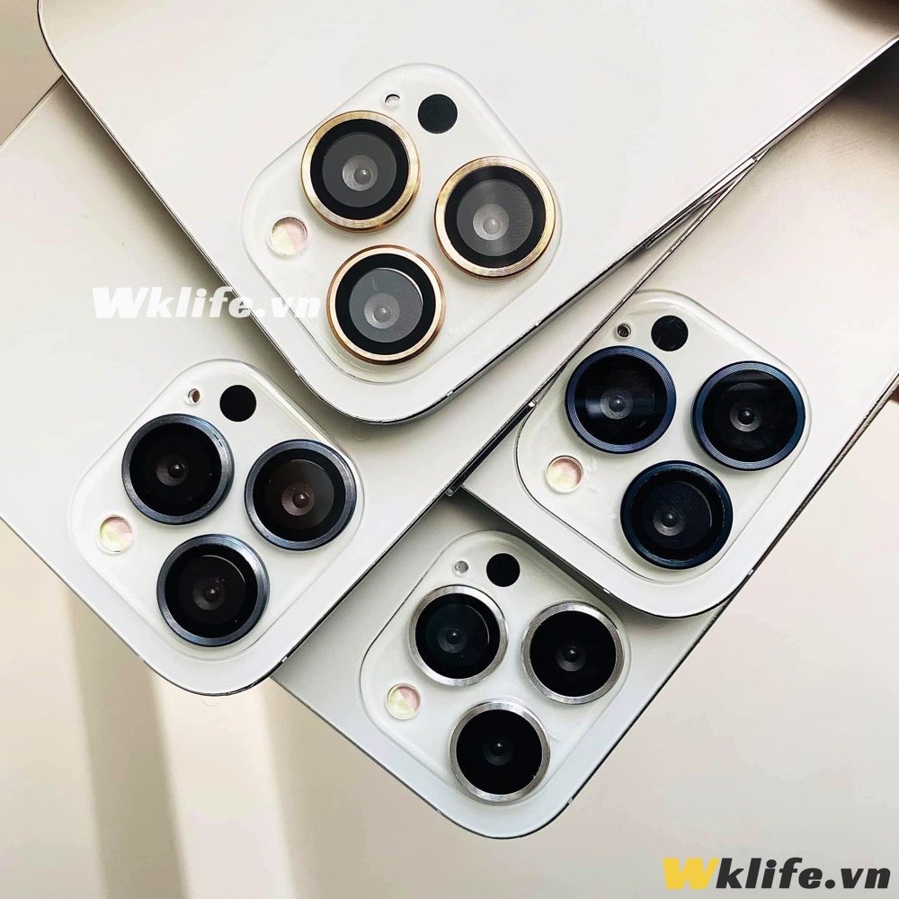 Viền Camera iPhone KUZOOM Viền Kim Loại Kính Sapphire Bản Cao Cấp