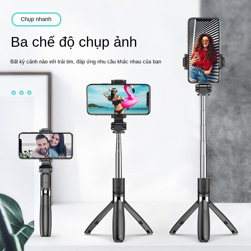 Kéo dài gậy tự sướng Làm đẹp lấp đầy ánh sáng Chân máy tích hợp Bluetooth Huawei OPPO Apple giá đỡ phát sóng