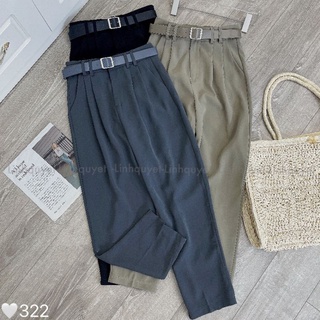 Quần baggy lụa hàn màu siêu xinh(322)