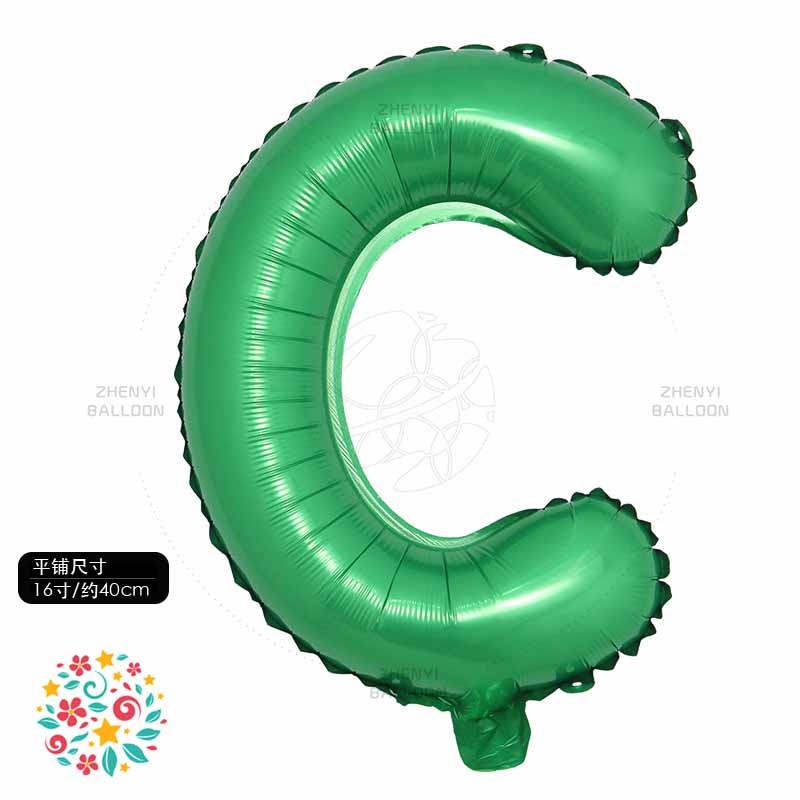 Bong Bóng Lá Nhôm Hình Chữ Cái Từ 0-9 16 inch  Trang Trí Tiệc