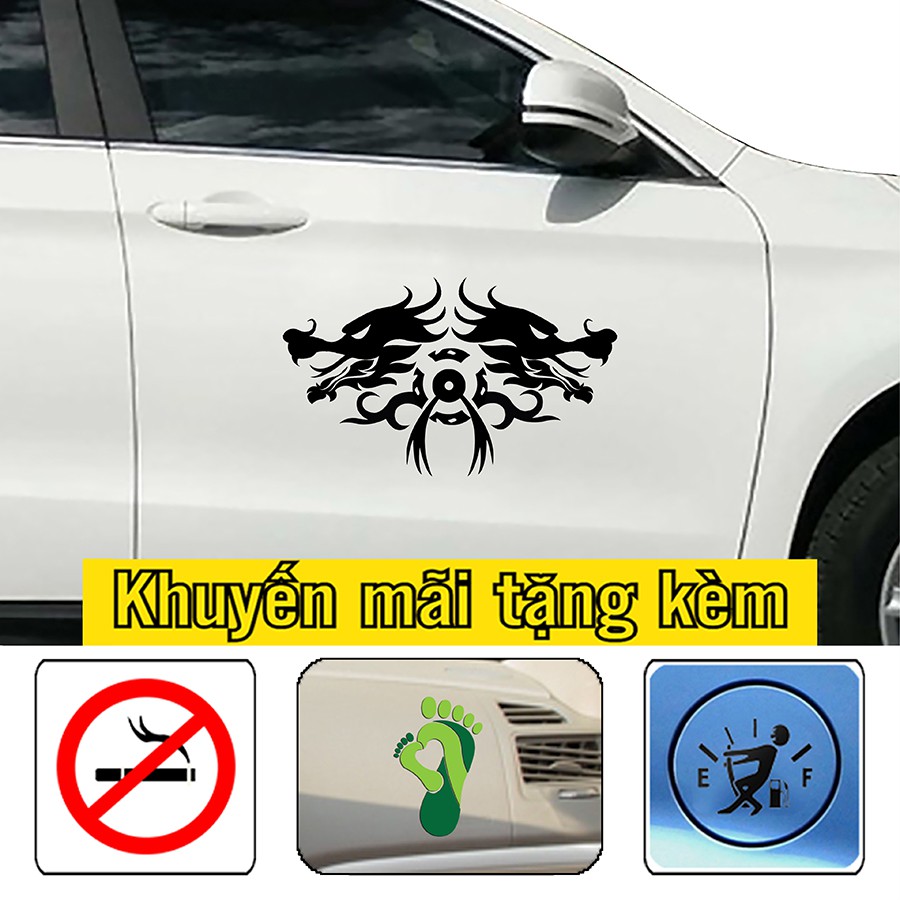 [Sale]-Decal dán xe bán tải, tem trang trí sườn xe hình sinh vật truyền thuyết