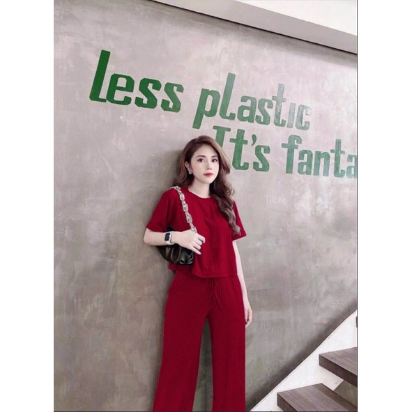 Set bộ thun borip siêu mềm mịn co giãn thoáng mát cao cấp mặc ở nhà, mặc đi chơi