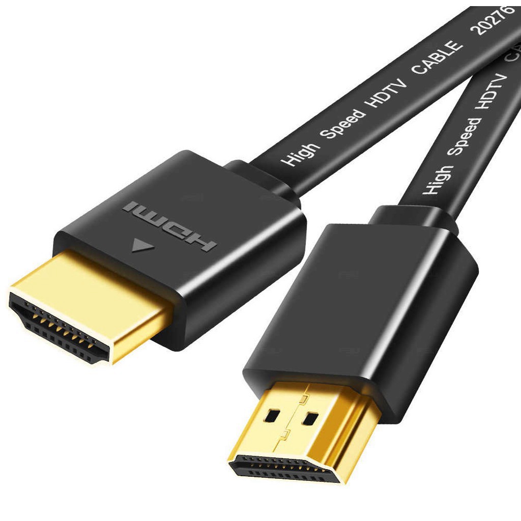 Dây HDMI - Cáp HDMI 1,5/3m/5/10/15 mét - Màu đen, loại dẹt - Full HD - Bảo hành 3 tháng - Gear Gaming Shop