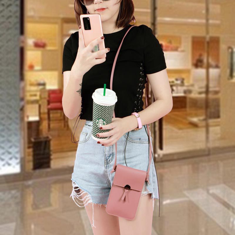 Túi đeo chéo trong suốt đựng điện thoại tiện lợi