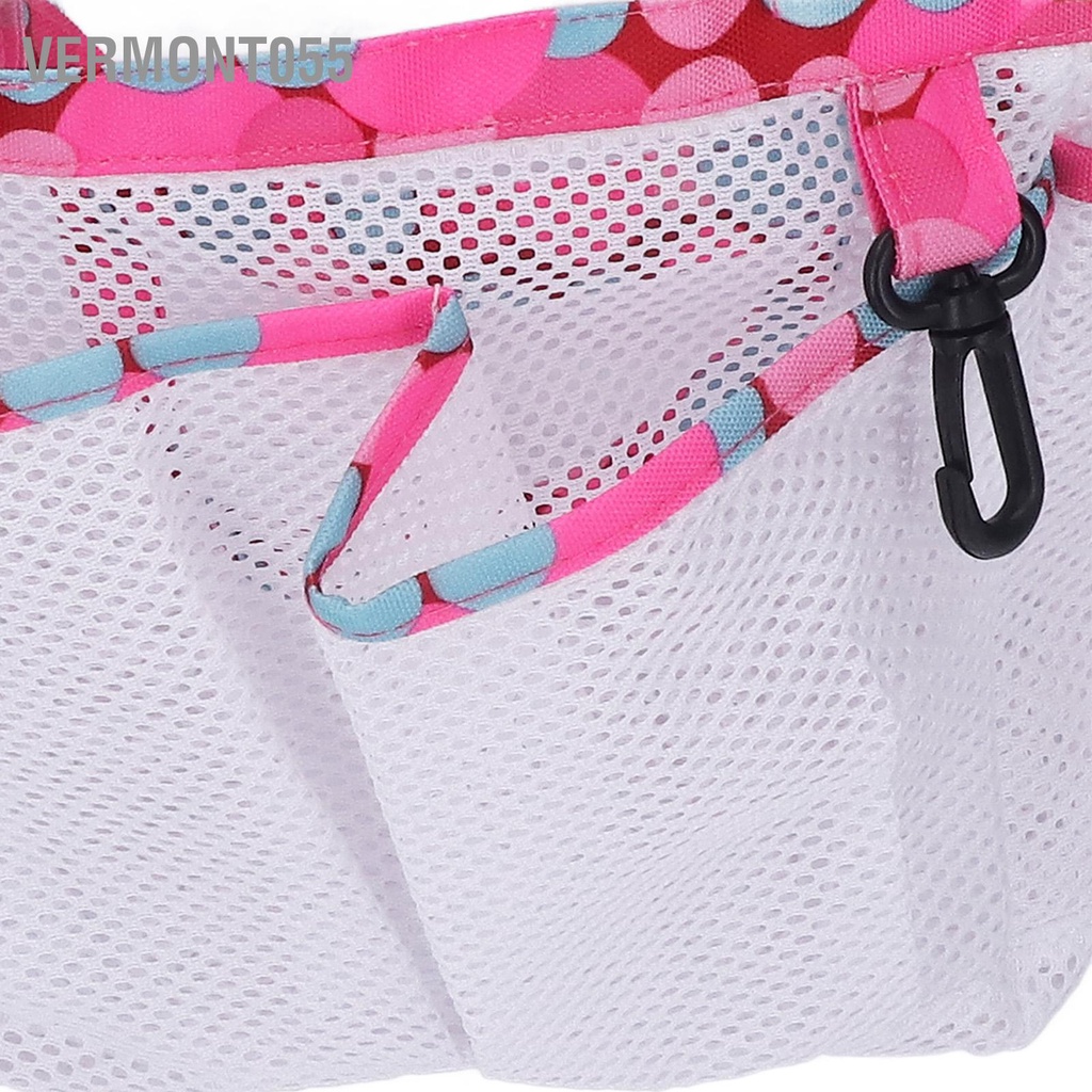Vermont055 Túi tote lưới PVC di động đựng đồ vệ sinh không mùi cho phòng tắm Hồ bơi