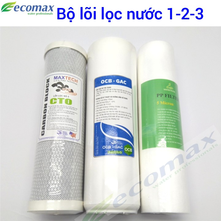 bộ 3 lõi lọc nước 123