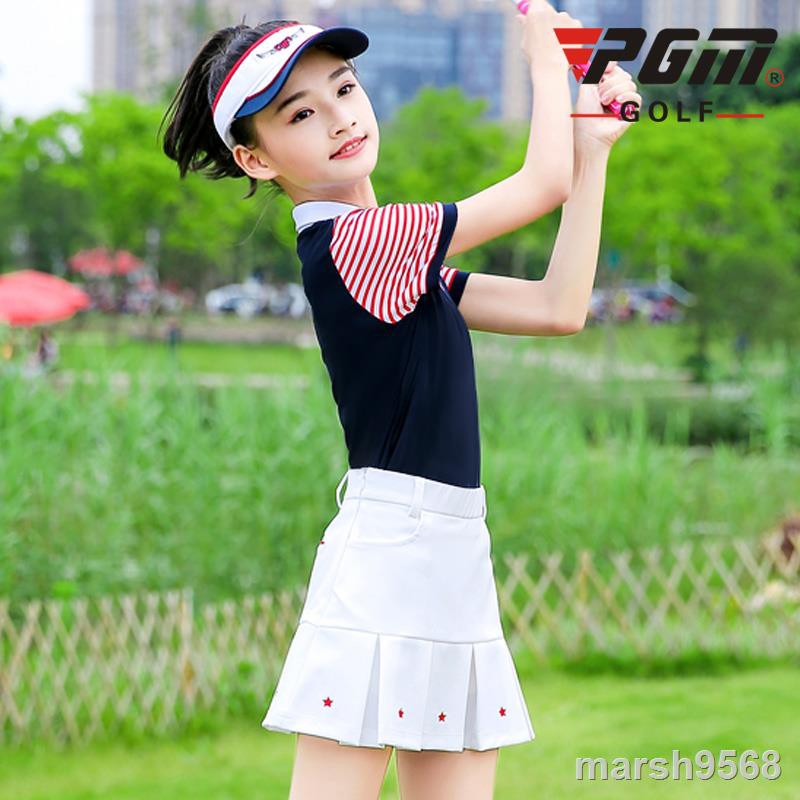 Áo Thun Đánh Golf Tay Ngắn Thời Trang Cho Bé Gái