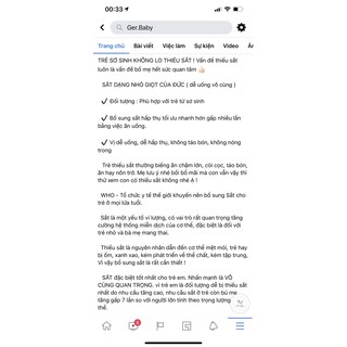 sắt cho bé