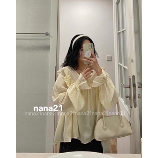 Áo babydoll viền bèo