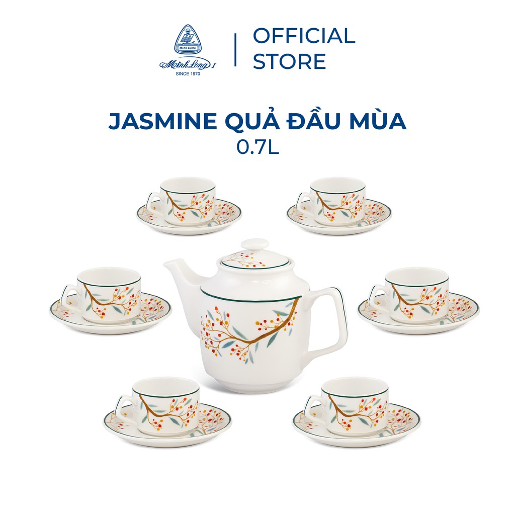 Bộ trà Minh Long 0.7 L - Jasmine - Quả đầu mùa