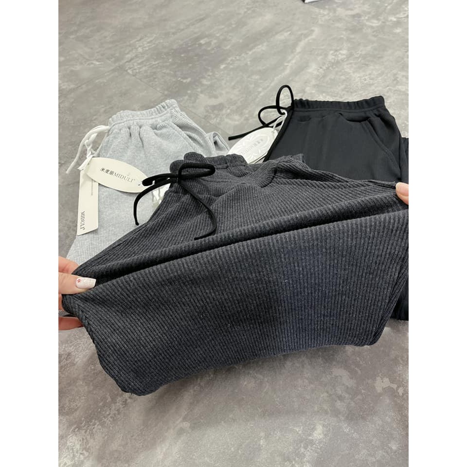 Quần Jogger Nữ Chất Liệu Len Tăm Loại I Dày Ấm Co Dãn Đủ 3 Màu Đen Ghi Đậm Ghi Sáng Siêu Xinh | BigBuy360 - bigbuy360.vn