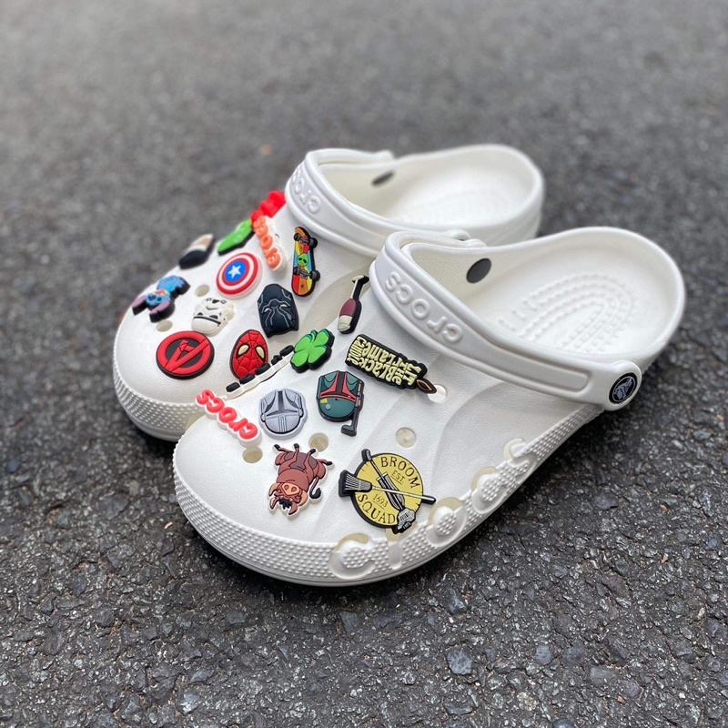 Chính hãng Dép Crocs trắng đen