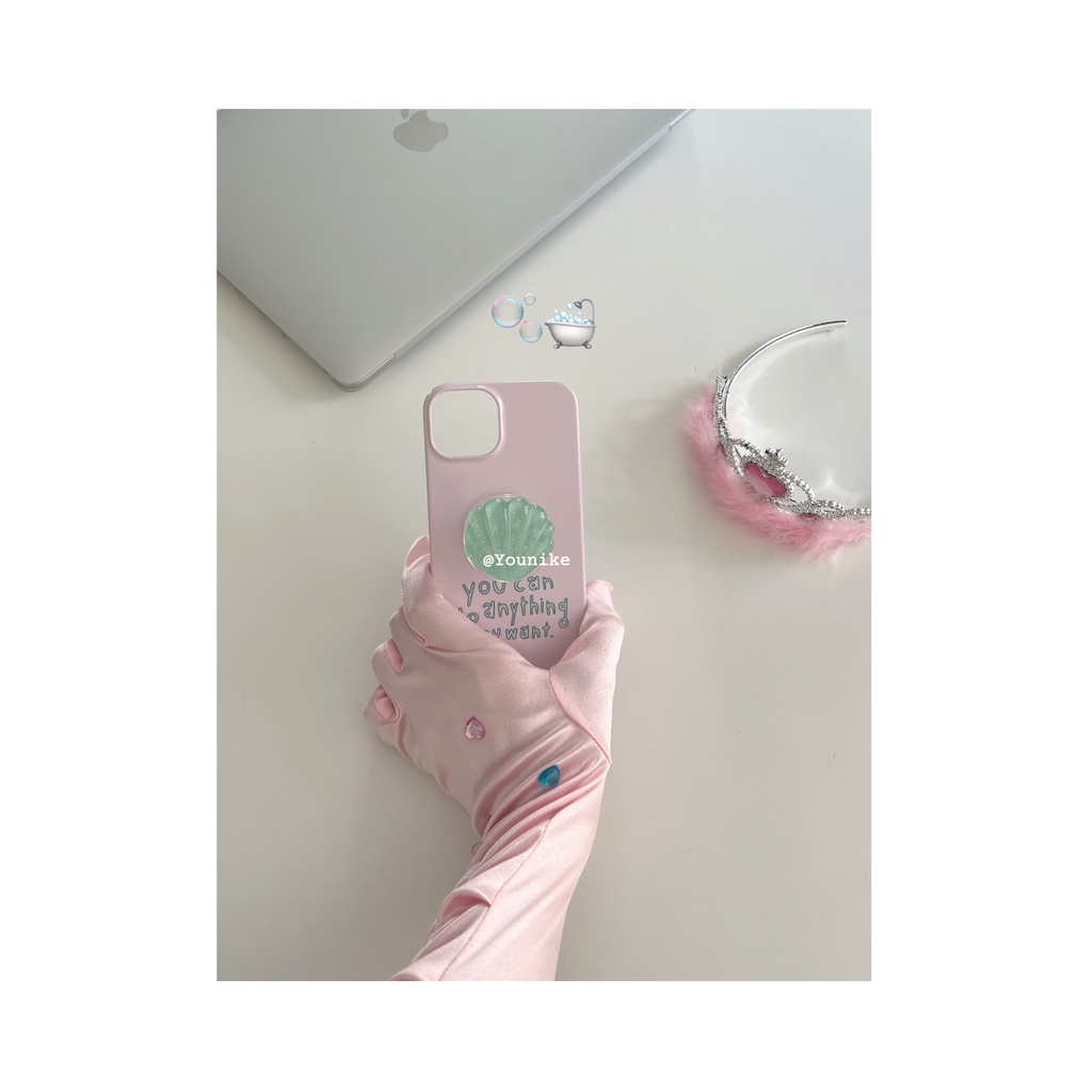 Ốp Điện Thoại Nhựa Cứng In Hình Nàng Tiên Cá Lắc Sữa Đáng Yêu Cho Iphone 15 / 13pro / 14promax / 12 / 11 / 8plus / 12 Mini