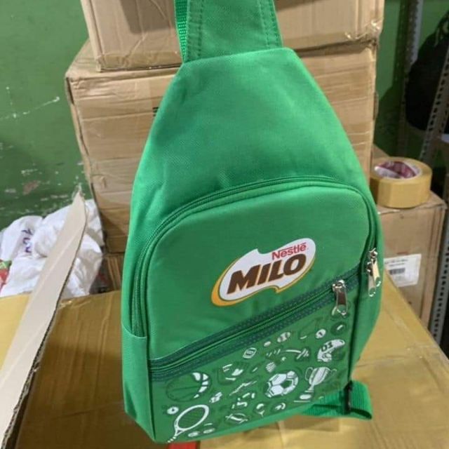(HCM) (GRAB - NOWSHOP) Túi thể thao đeo chéo MILO (túi bao tử)