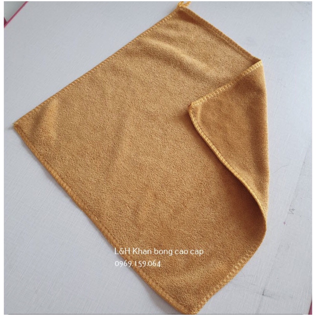 Set 10 khăn lau đa năng vải chuyên dụng Microfiber, KT 30x30cm