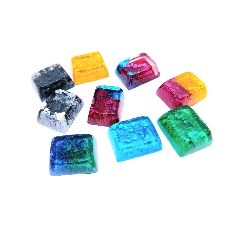 Keycap resin 1.25U profile XDA sắc màu trang trí bàn phím cơ gaming
