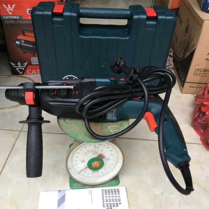 Vali Máy Khoan Đục Bê Tông 3 Chức Năng GBH.DRE226 Liên Doanh Đức Malaysia Kèm 6 Mũi Khoan 2 Mũi Đục