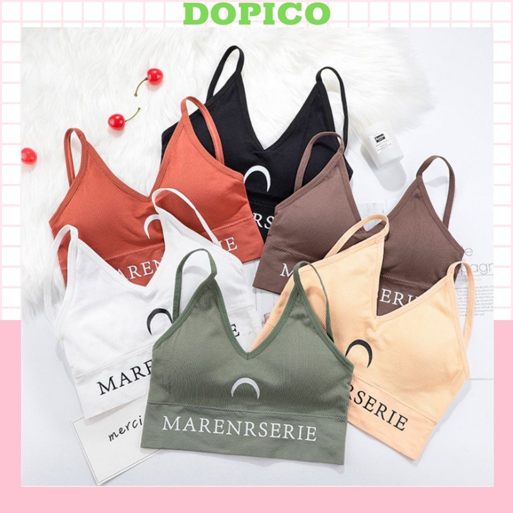 Áo bra nữ 2 dây tập gym thể thao hở lưng đẹp gợi cảm khoe dáng DOPICO A625