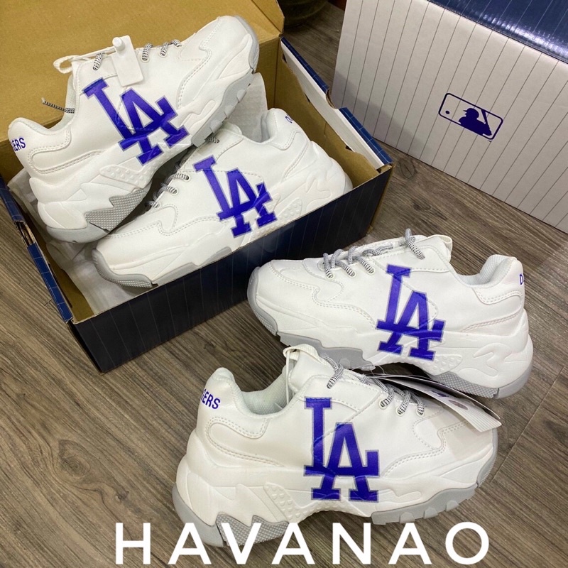 Giày mlb la ❤️Hàng 11❤️ da thật,chữ in ,đế tách  .  thể thao nam nữ sneaker cao cấp