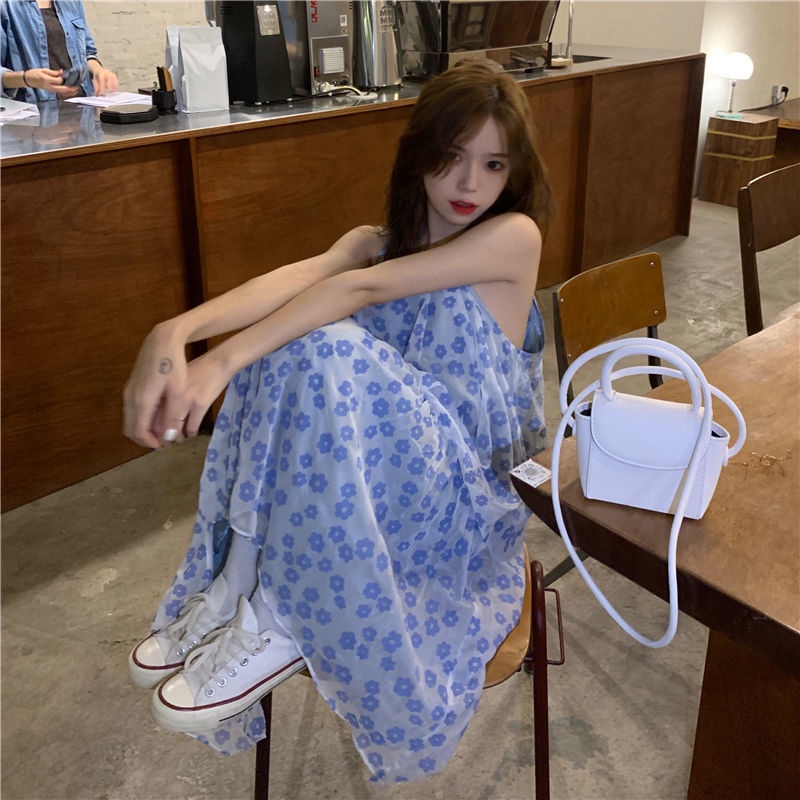 Đầm Công Chúa In Hoa Chuông Lắc Đầu Tiên Kiểu Pháp Chất Lượng Cao Mùa Hè