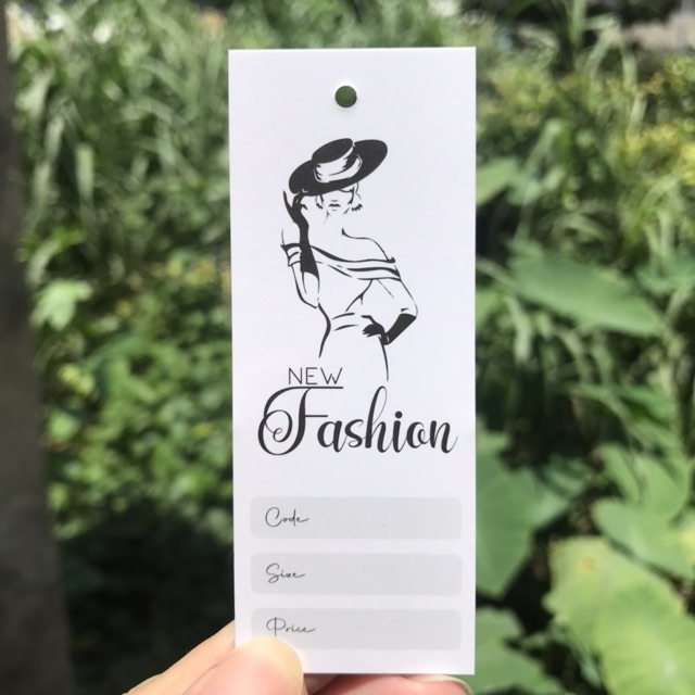 Set 100 bộ Tag treo quần áo