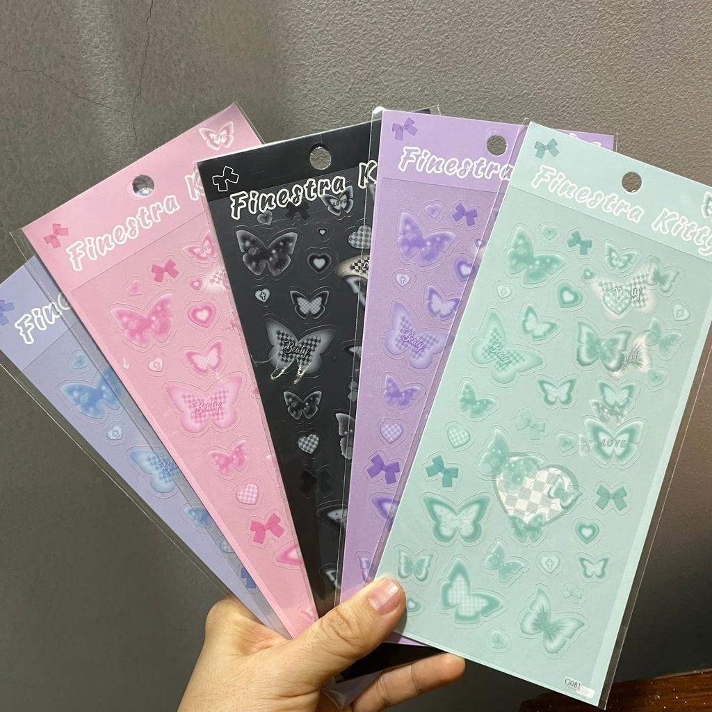 Sticker Hồ Điệp Trong Suốt
