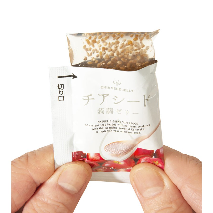 Thạch Chia Seed Jelly KonnyaKu Nhật Bản Nhiều Hương Vị (10 miếng 2.5g - gói 250g)