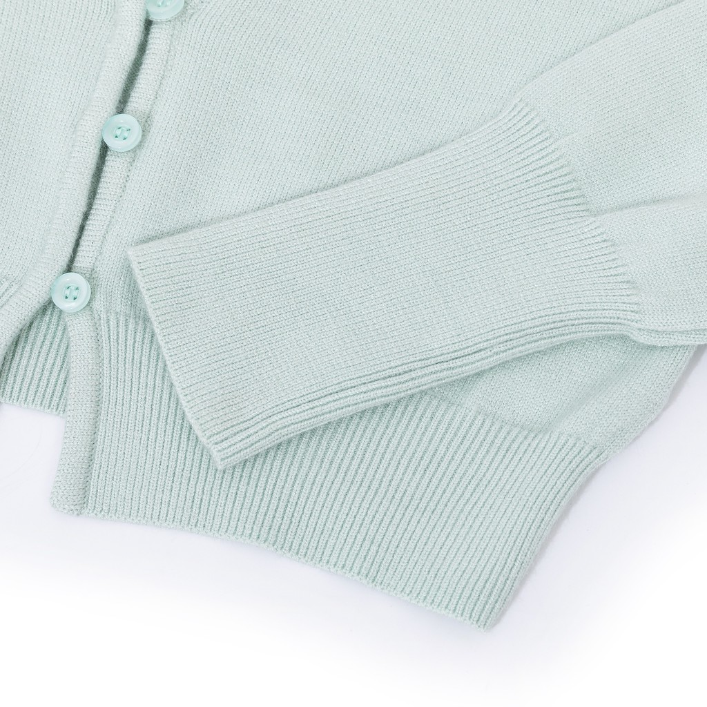 Áo set len cardigan dài tay kèm hai dây xanh mint tingoan SWEET WILD CARDIGAN/MINT