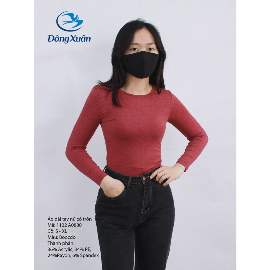 Áo dai tay nữ cổ tròn Dệt Kim Đông Xuân A0880
