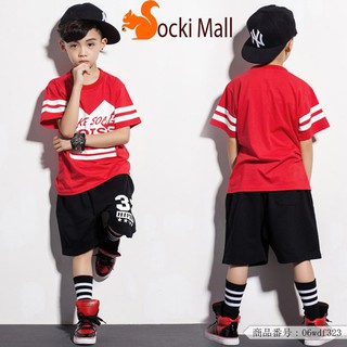 Đồ bộ cho bé trai ngắn tay, thun 100% cotton HipHop (kèm nón) - Socnaukids (190373)