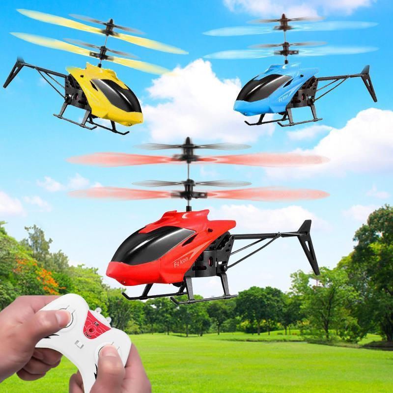 Máy bay điều khiển từ xa chống rơi máy bay trực thăng có thể sạc lại đồ chơi trẻ em cậu bé cảm ứng hệ thống treo máy bay
