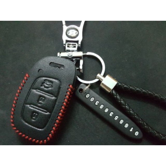 Bao da chìa khoá hyundai elantra - i10 - tucson MinhThu Auto Nội thất và các sản phẩm chăm sóc xe