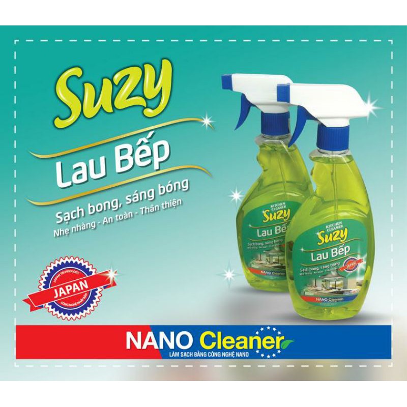 [CHÍNH HÃNG] Nước lau bếp ĐA NĂNG SUZY 500ML32 - thành phần HỮU CƠ, chất lượng NHẬT BẢN