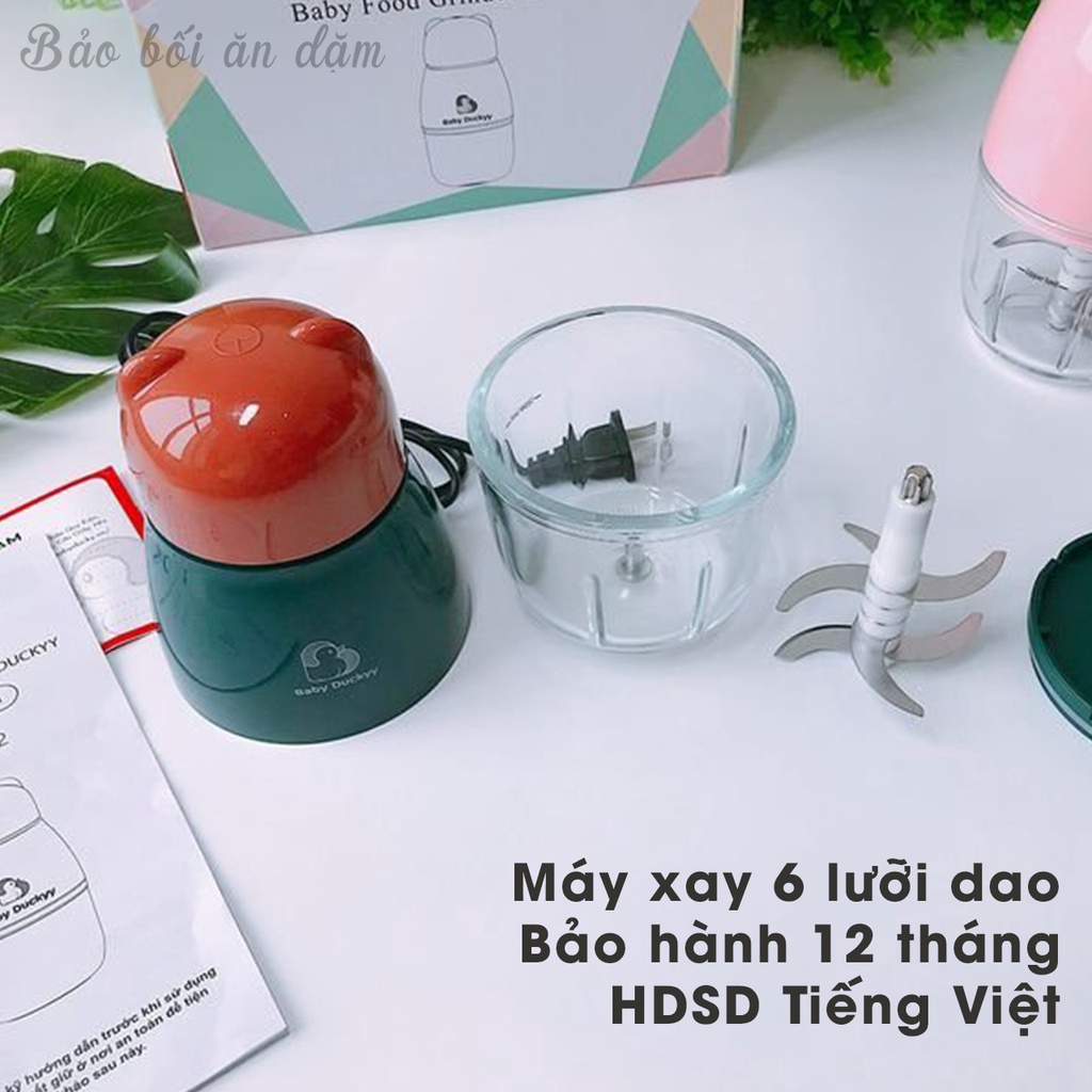 Máy xay ăn dặm đa năng Baby Duckyy 6 lưỡi chính hãng, bảo hành 12 tháng