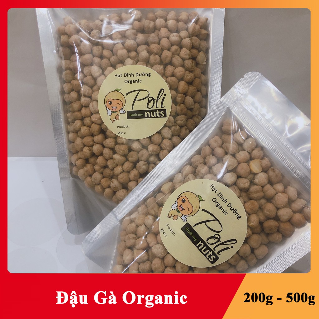 Hạt Đậu Gà Hữu Cơ Polinuts Nhập Khẩu Mỹ Loại Cao Cấp Giá Tốt Túi 200g / 500g
