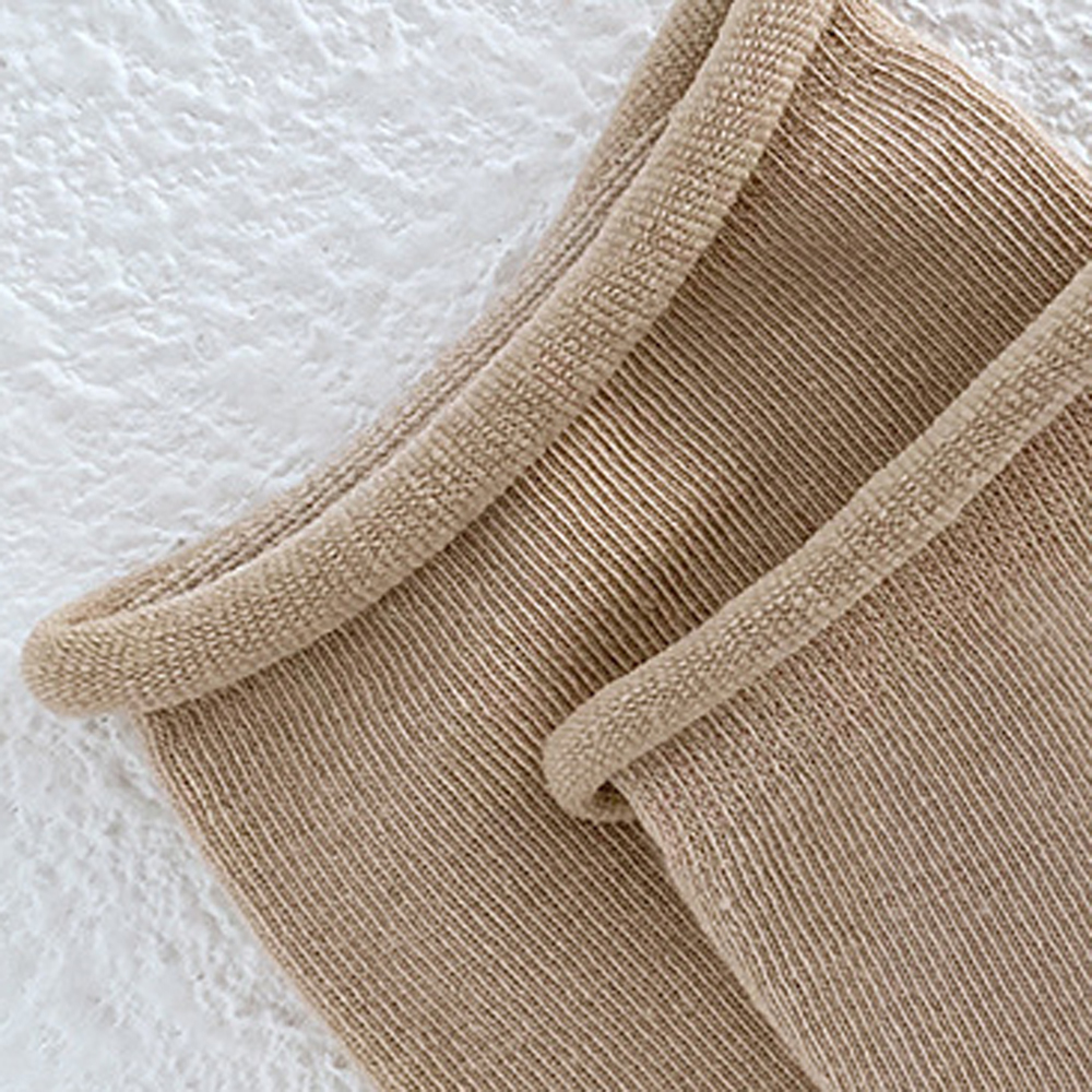 Tất nhún vải cotton thiết kế ống dài co giãn tốt xinh xắn cho nữ | WebRaoVat - webraovat.net.vn