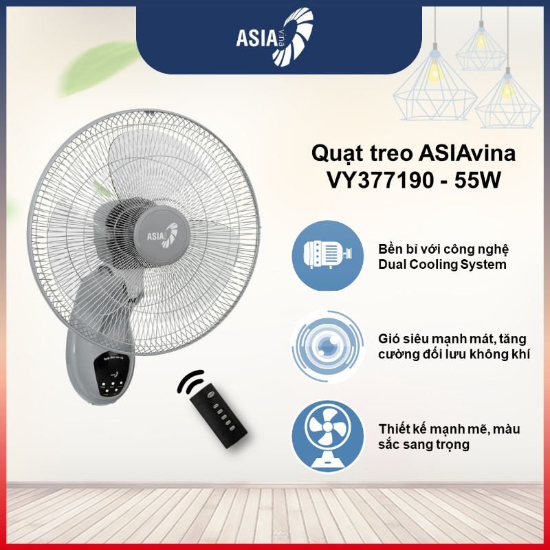 Quạt treo tường Asia VY377190 (L16019) - 55W
