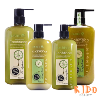 Dầu gội / dầu xả tinh dầu bưởi hachi ngăn ngừa gãy rụng grapefruit regenerating 500ml / 800ml