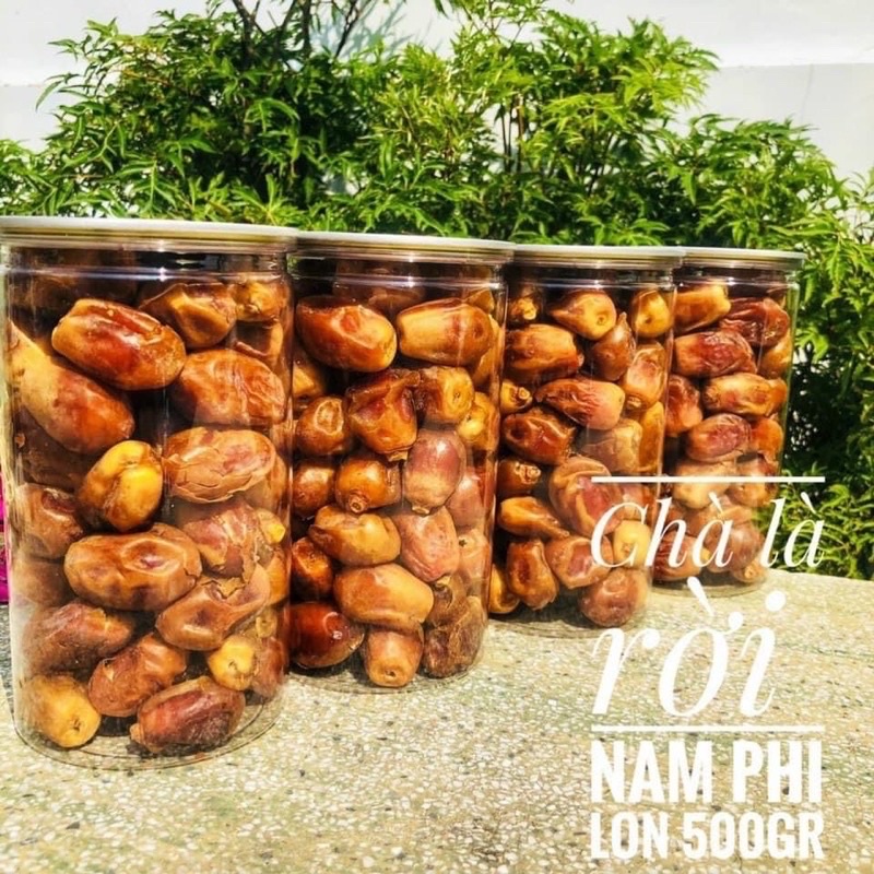 Chà là Iraq cao cấp sấy khô tự nhiên đóng lon pet 500gr