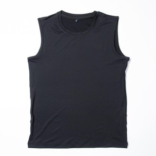 Áo Thun Ba Lỗ Nam Trơn Màu Đen (Tanktop BL112)