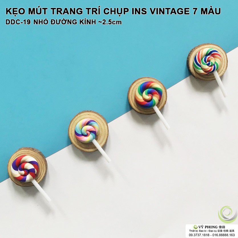 KẸO MÚT NHỰA 7 MÀU VINTAGE ĐẠO CỤ CHỤP HÌNH TRANG TRÍ CHỤP ẢNH ( GIAO MÀU NGẪU NHIÊN ) DDC-18,19